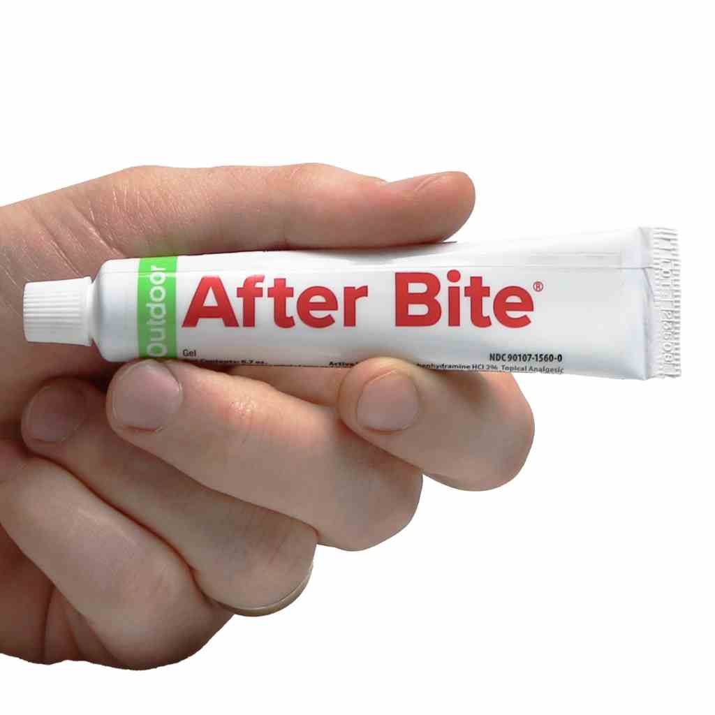 After Bite Outdoor in hand